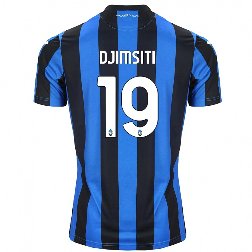 Danxen Kvinder Berat Djimsiti #19 Blå Sort Hjemmebane Spillertrøjer 2024/25 Trøje T-Shirt