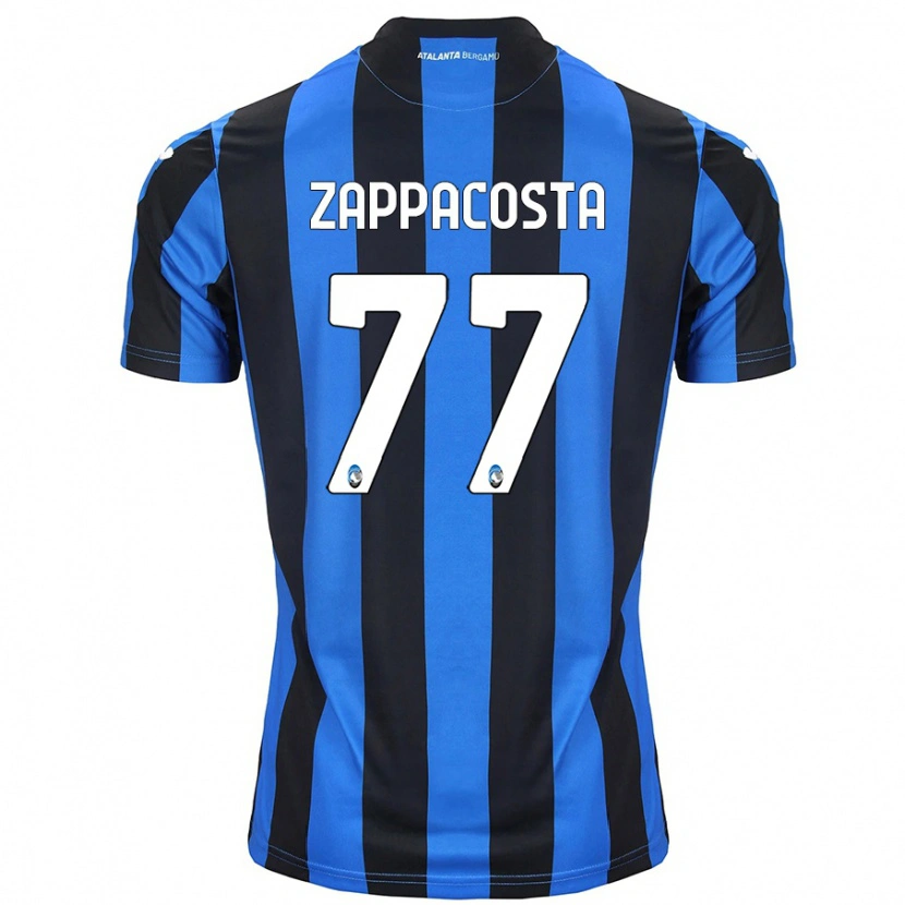 Danxen Kvinder Davide Zappacosta #77 Blå Sort Hjemmebane Spillertrøjer 2024/25 Trøje T-Shirt