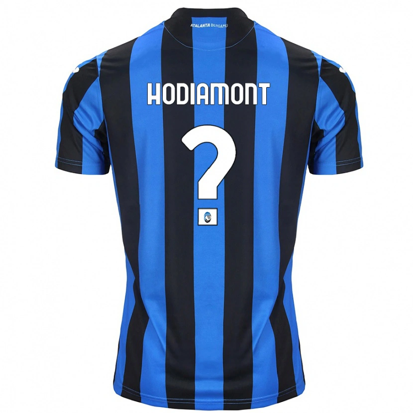 Danxen Kvinder Lyam Hodiamont #0 Blå Sort Hjemmebane Spillertrøjer 2024/25 Trøje T-Shirt