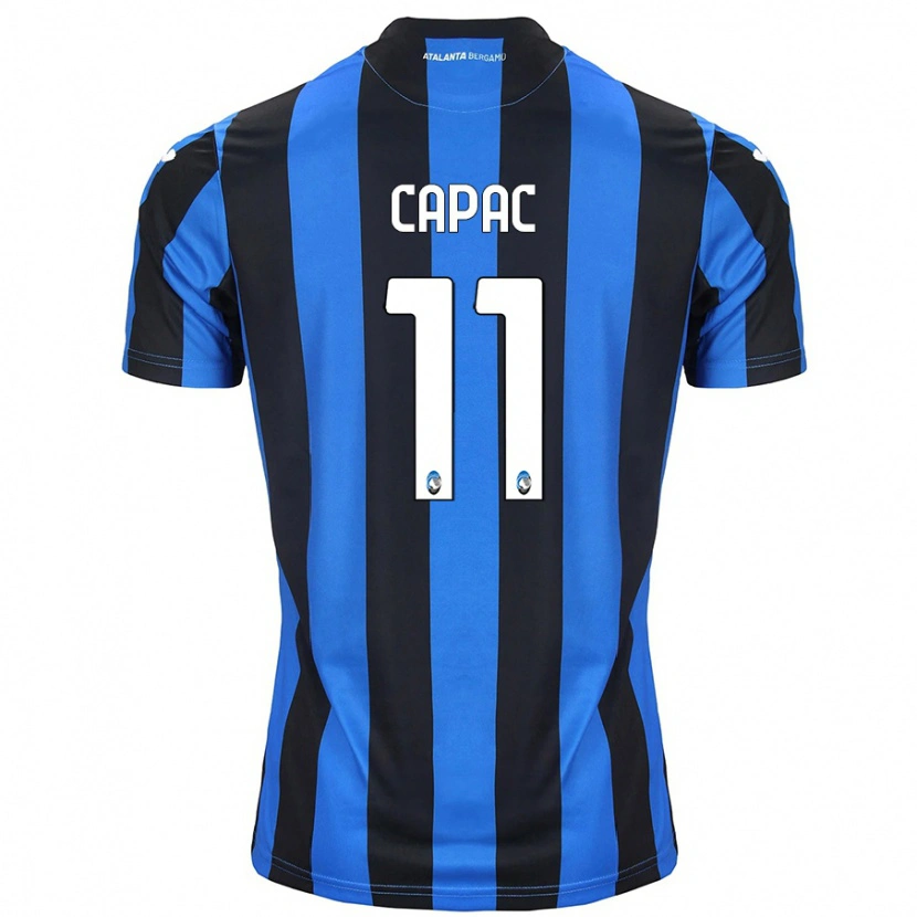 Danxen Kvinder Alexandru Capac #11 Blå Sort Hjemmebane Spillertrøjer 2024/25 Trøje T-Shirt