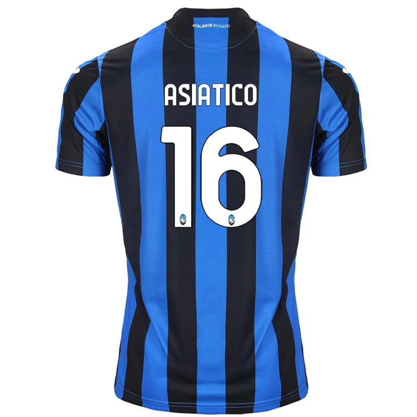 Danxen Kvinder Pietro Asiatico #16 Blå Sort Hjemmebane Spillertrøjer 2024/25 Trøje T-Shirt