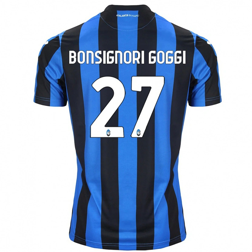 Danxen Kvinder Lorenzo Bonsignori Goggi #27 Blå Sort Hjemmebane Spillertrøjer 2024/25 Trøje T-Shirt