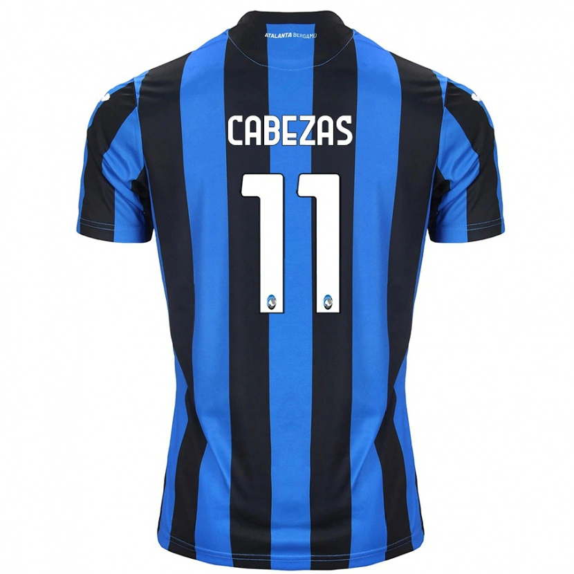 Danxen Kvinder Bryan Cabezas #11 Blå Sort Hjemmebane Spillertrøjer 2024/25 Trøje T-Shirt