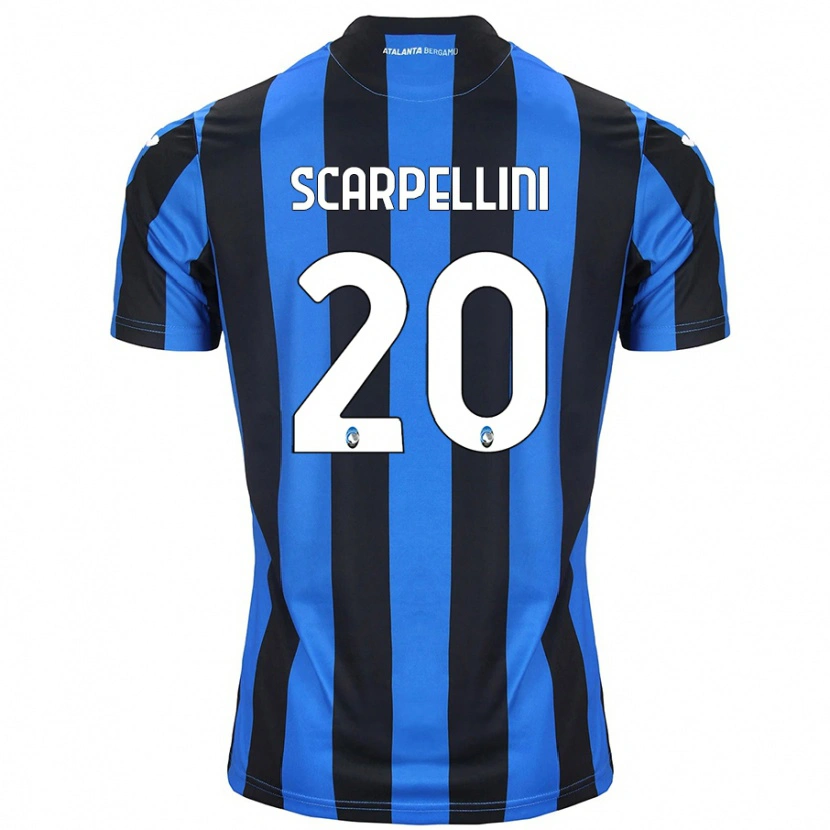 Danxen Kvinder Andrea Scarpellini #20 Blå Sort Hjemmebane Spillertrøjer 2024/25 Trøje T-Shirt