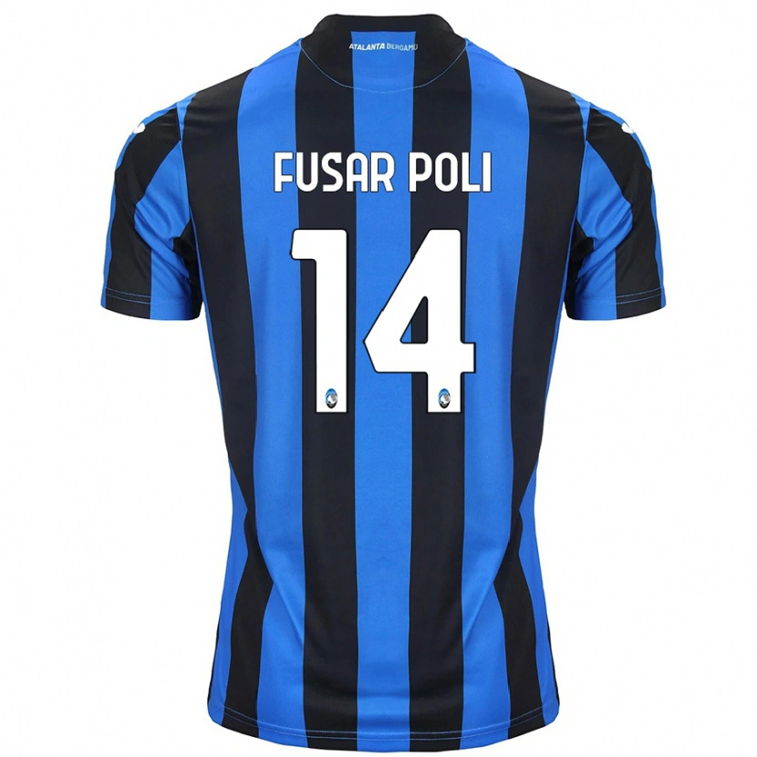 Danxen Kvinder Giulia Fusar Poli #14 Blå Sort Hjemmebane Spillertrøjer 2024/25 Trøje T-Shirt
