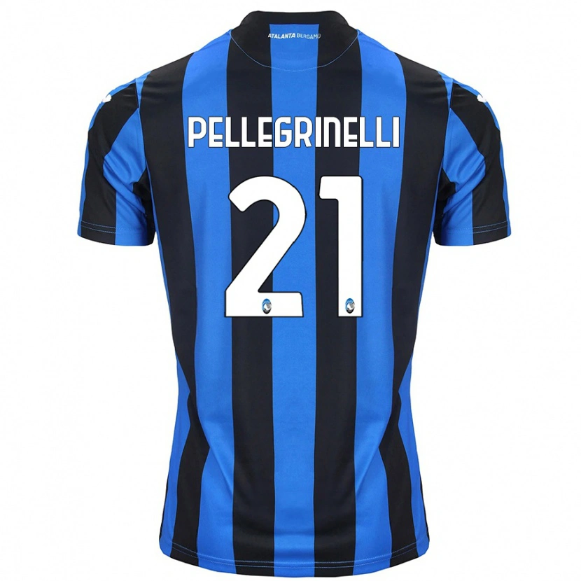 Danxen Kvinder Giorgia Pellegrinelli #21 Blå Sort Hjemmebane Spillertrøjer 2024/25 Trøje T-Shirt