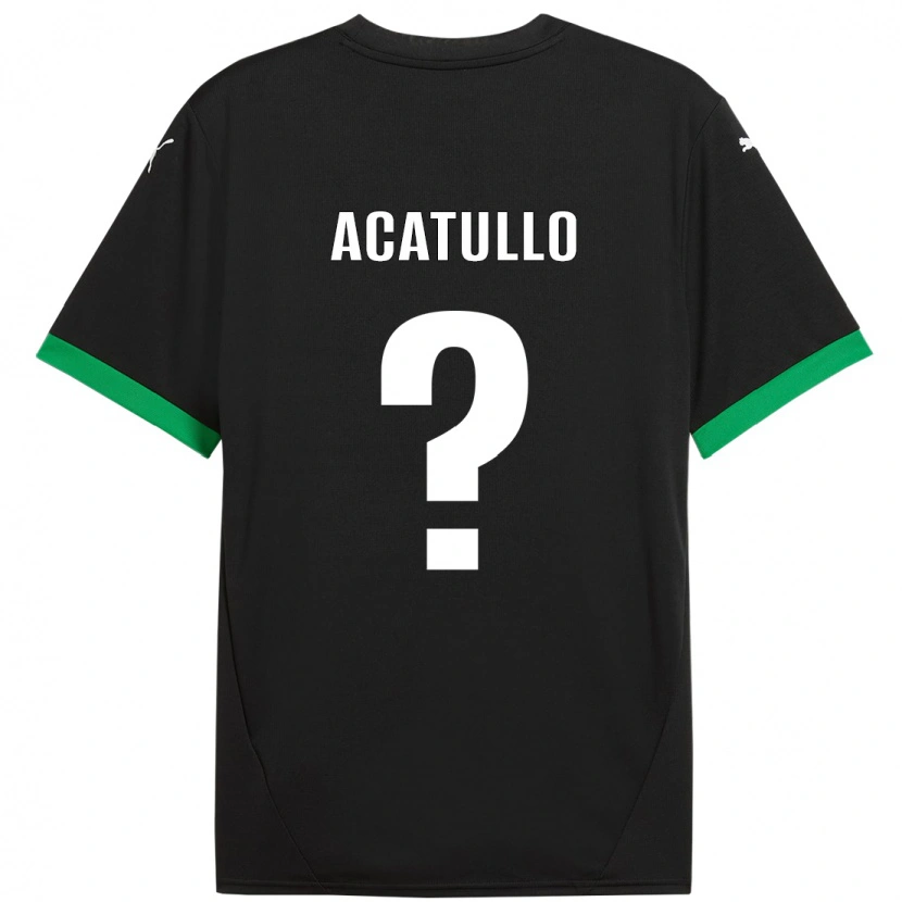 Danxen Kvinder Cristian Acatullo #0 Sort Mørkegrøn Hjemmebane Spillertrøjer 2024/25 Trøje T-Shirt