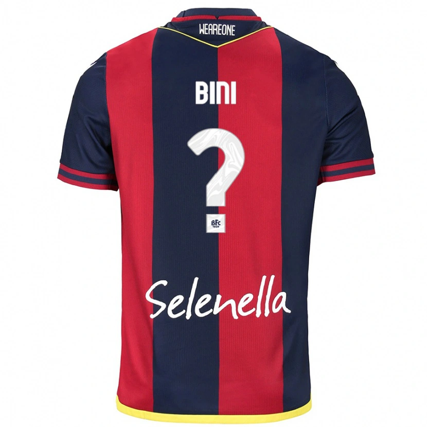 Danxen Kvinder Cesare Bini #0 Rød Kongeblå Hjemmebane Spillertrøjer 2024/25 Trøje T-Shirt