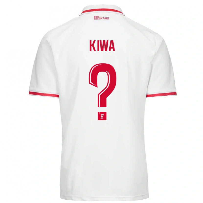 Danxen Kvinder Bradel Kiwa #0 Hvid Rød Hjemmebane Spillertrøjer 2024/25 Trøje T-Shirt