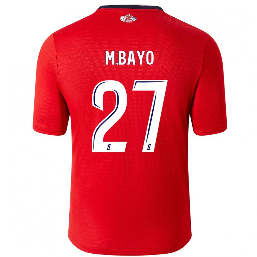 Danxen Kvinder Mohamed Bayo #27 Rød Hvid Hjemmebane Spillertrøjer 2024/25 Trøje T-Shirt