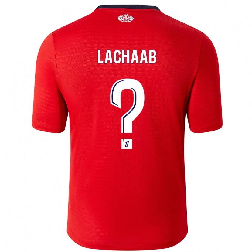 Danxen Kvinder Younes Lachaab #0 Rød Hvid Hjemmebane Spillertrøjer 2024/25 Trøje T-Shirt