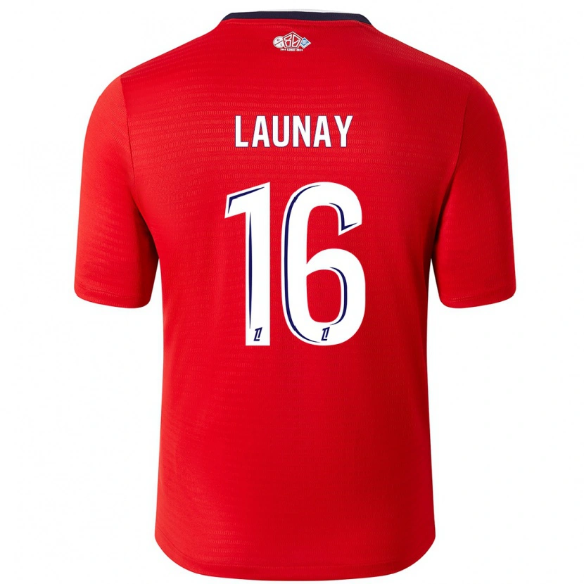 Danxen Kvinder Elisa Launay #16 Rød Hvid Hjemmebane Spillertrøjer 2024/25 Trøje T-Shirt