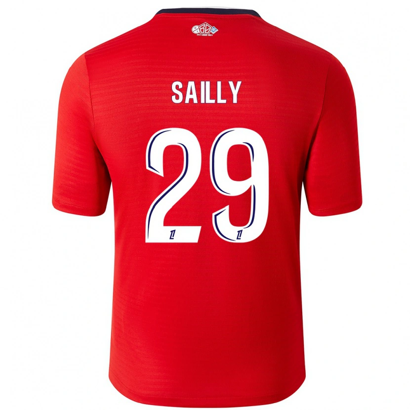 Danxen Kvinder Charlotte Sailly #29 Rød Hvid Hjemmebane Spillertrøjer 2024/25 Trøje T-Shirt