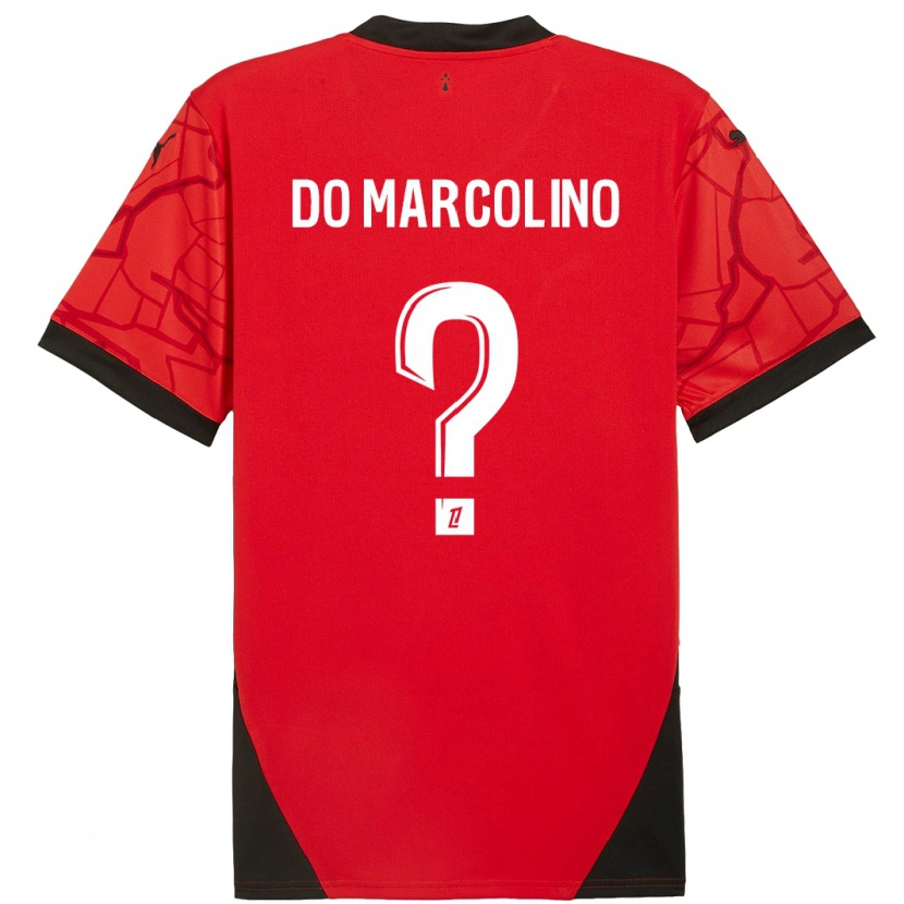 Danxen Kvinder Arsène Do Marcolino #0 Rød Sort Hjemmebane Spillertrøjer 2024/25 Trøje T-Shirt