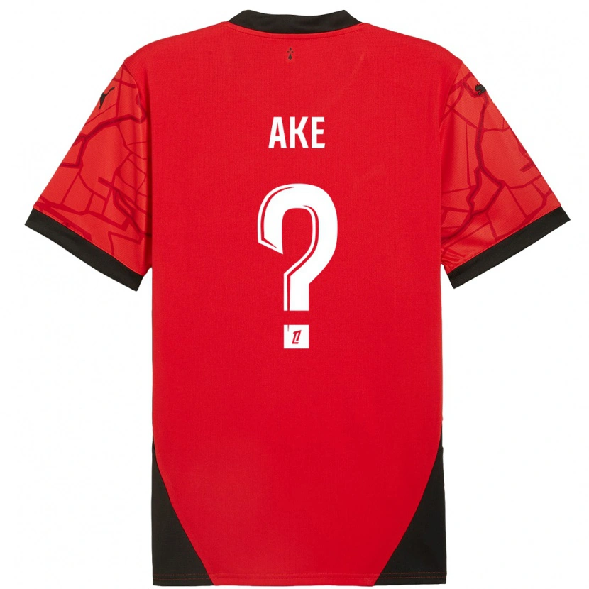 Danxen Kvinder Junior Ake #0 Rød Sort Hjemmebane Spillertrøjer 2024/25 Trøje T-Shirt