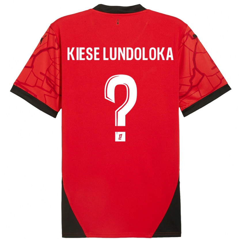Danxen Kvinder Jeanslor Kiese Lundoloka #0 Rød Sort Hjemmebane Spillertrøjer 2024/25 Trøje T-Shirt
