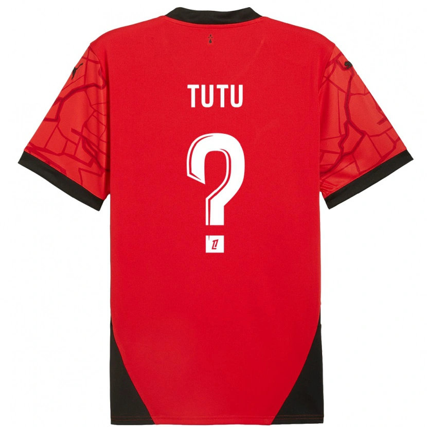 Danxen Kvinder Gabriel Tutu #0 Rød Sort Hjemmebane Spillertrøjer 2024/25 Trøje T-Shirt
