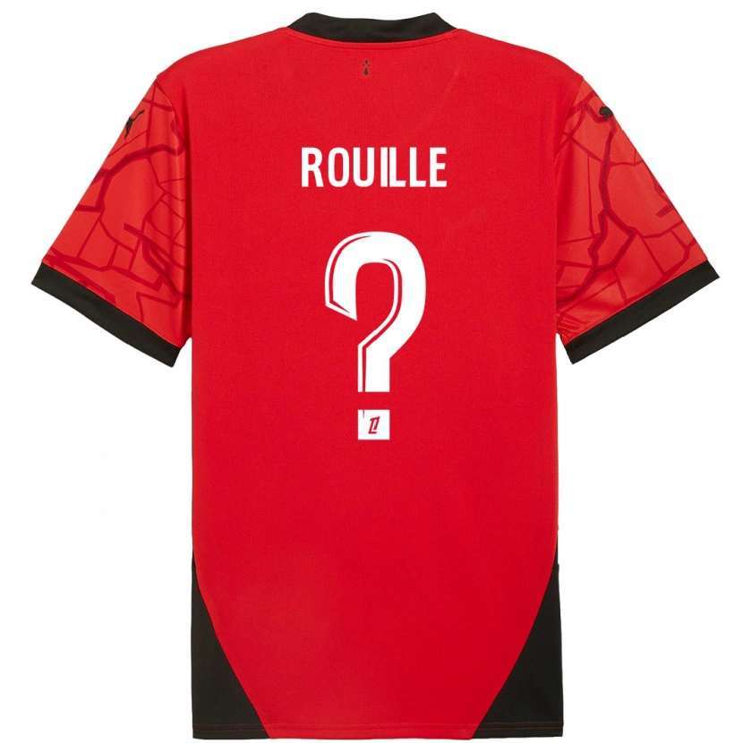 Danxen Kvinder Léo Rouillé #0 Rød Sort Hjemmebane Spillertrøjer 2024/25 Trøje T-Shirt
