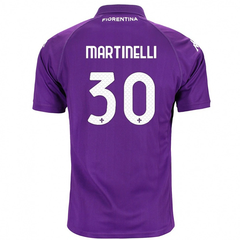 Danxen Kvinder Tommaso Martinelli #30 Lilla Hjemmebane Spillertrøjer 2024/25 Trøje T-Shirt