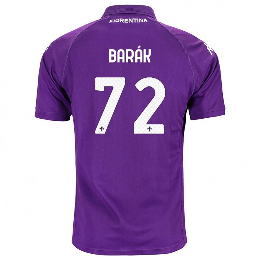Danxen Kvinder Antonín Barák #72 Lilla Hjemmebane Spillertrøjer 2024/25 Trøje T-Shirt