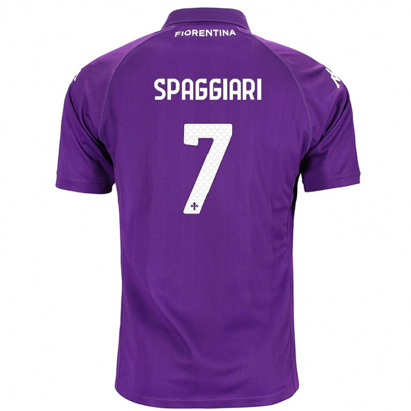 Danxen Kvinder Riccardo Spaggiari #7 Lilla Hjemmebane Spillertrøjer 2024/25 Trøje T-Shirt