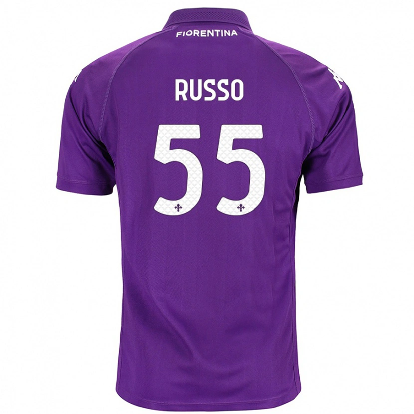 Danxen Kvinder Federica Russo #55 Lilla Hjemmebane Spillertrøjer 2024/25 Trøje T-Shirt