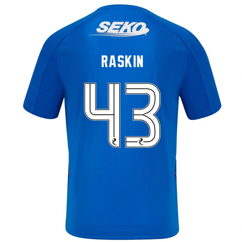 Danxen Kvinder Nicolas Raskin #43 Mørkeblå Hjemmebane Spillertrøjer 2024/25 Trøje T-Shirt