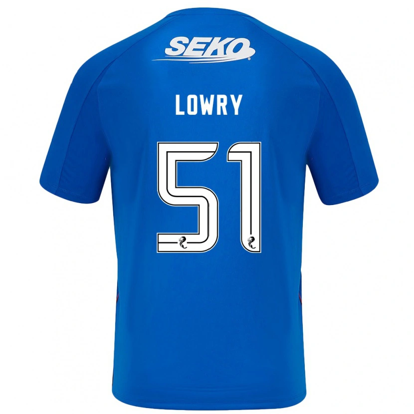 Danxen Kvinder Alex Lowry #51 Mørkeblå Hjemmebane Spillertrøjer 2024/25 Trøje T-Shirt