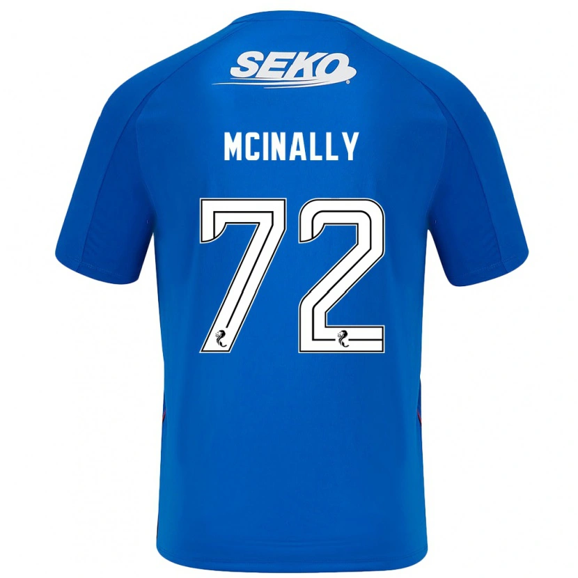 Danxen Kvinder Darren Mcinally #72 Mørkeblå Hjemmebane Spillertrøjer 2024/25 Trøje T-Shirt