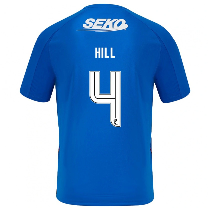 Danxen Kvinder Kathryn Hill #4 Mørkeblå Hjemmebane Spillertrøjer 2024/25 Trøje T-Shirt