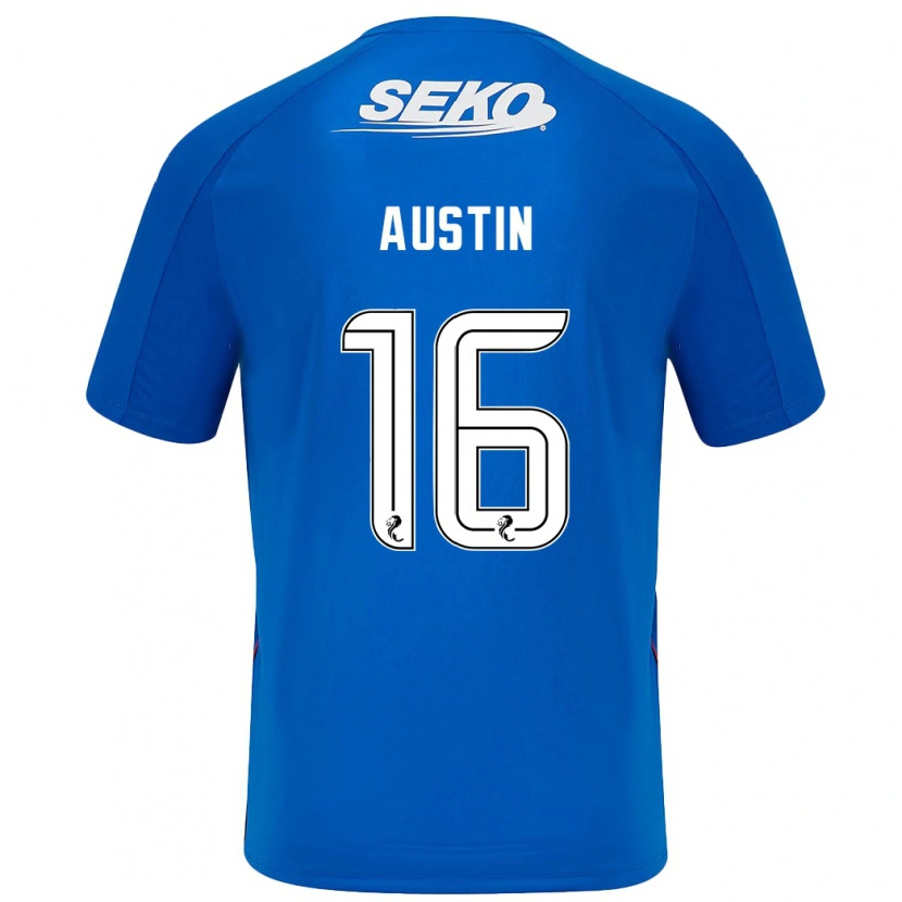 Danxen Kvinder Eilidh Austin #16 Mørkeblå Hjemmebane Spillertrøjer 2024/25 Trøje T-Shirt
