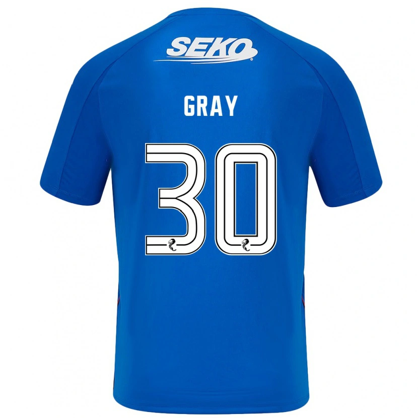 Danxen Kvinder Georgia Gray #30 Mørkeblå Hjemmebane Spillertrøjer 2024/25 Trøje T-Shirt