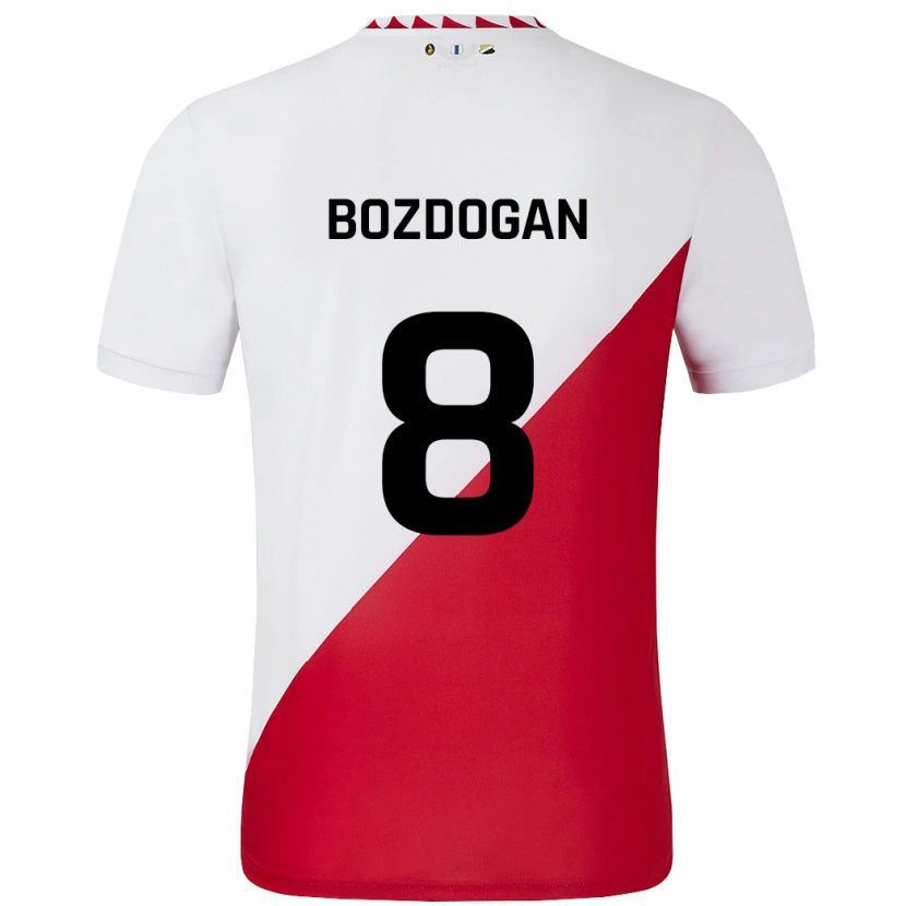 Danxen Kvinder Can Bozdogan #8 Hvid Rød Hjemmebane Spillertrøjer 2024/25 Trøje T-Shirt