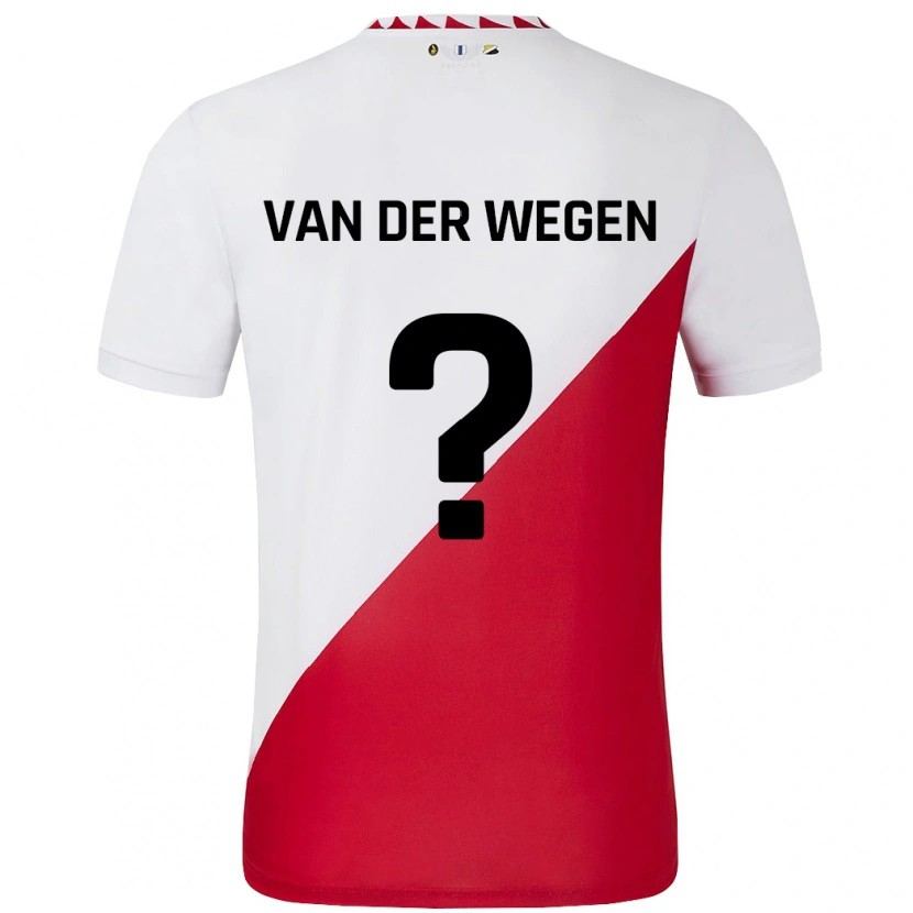 Danxen Kvinder Sil Van Der Wegen #0 Hvid Rød Hjemmebane Spillertrøjer 2024/25 Trøje T-Shirt