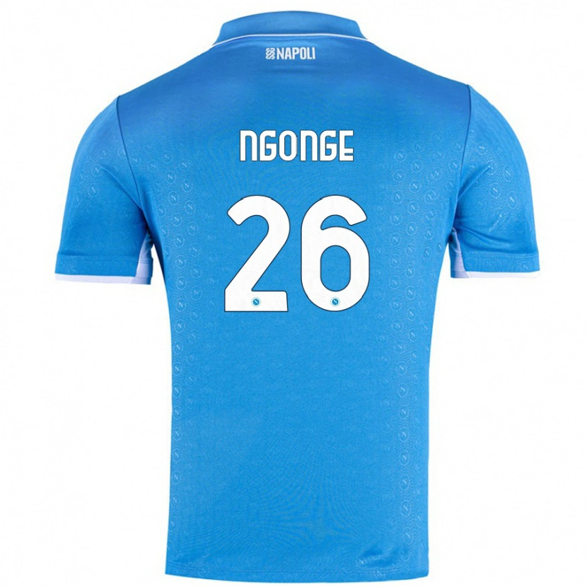 Danxen Kvinder Cyril Ngonge #26 Himmelblå Hjemmebane Spillertrøjer 2024/25 Trøje T-Shirt