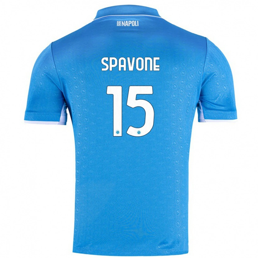 Danxen Kvinder Alessandro Spavone #15 Himmelblå Hjemmebane Spillertrøjer 2024/25 Trøje T-Shirt