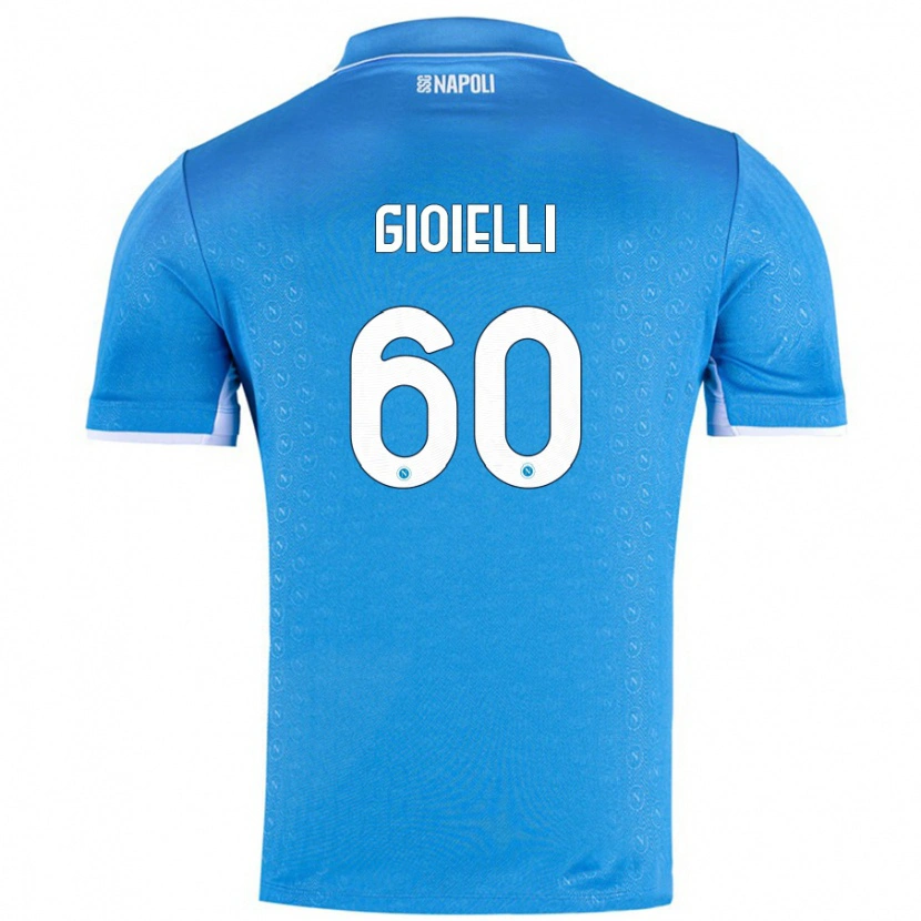 Danxen Kvinder Francesco Gioielli #60 Himmelblå Hjemmebane Spillertrøjer 2024/25 Trøje T-Shirt