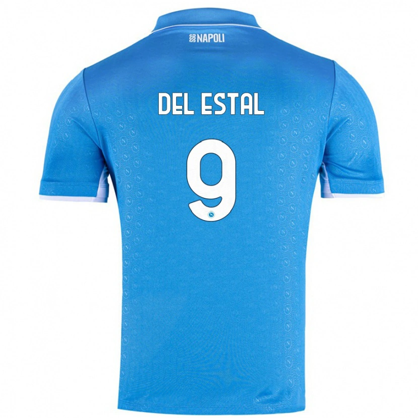 Danxen Kvinder Eli Del Estal #9 Himmelblå Hjemmebane Spillertrøjer 2024/25 Trøje T-Shirt