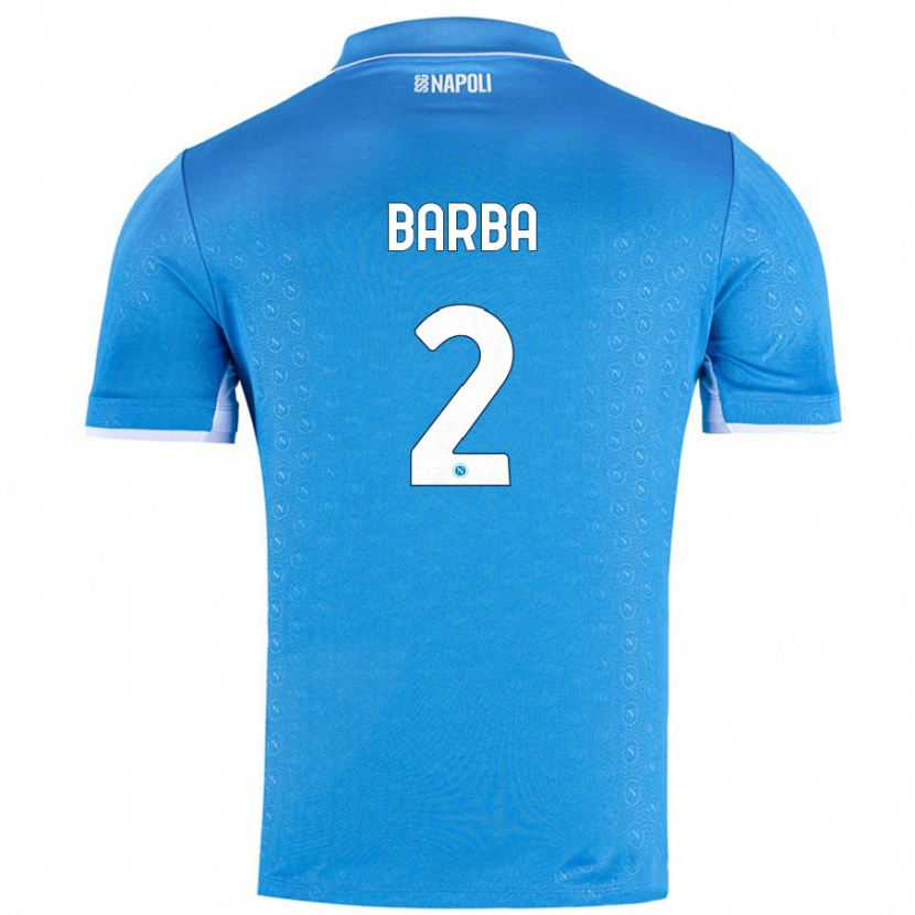 Danxen Kvinder Benedetto Barba #2 Himmelblå Hjemmebane Spillertrøjer 2024/25 Trøje T-Shirt