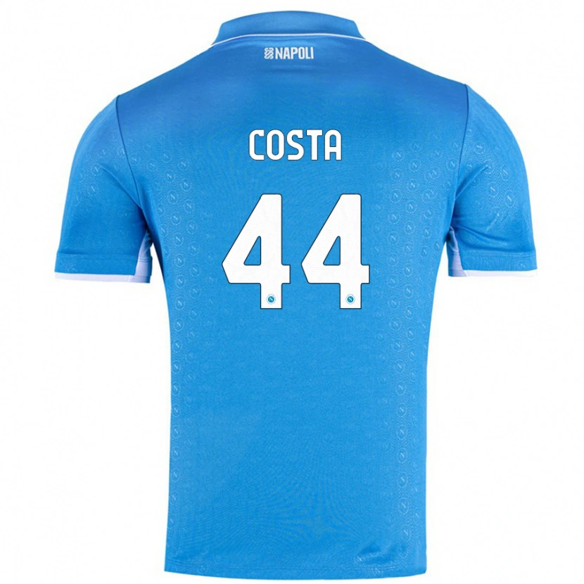 Danxen Kvinder Filippo Costa #44 Himmelblå Hjemmebane Spillertrøjer 2024/25 Trøje T-Shirt