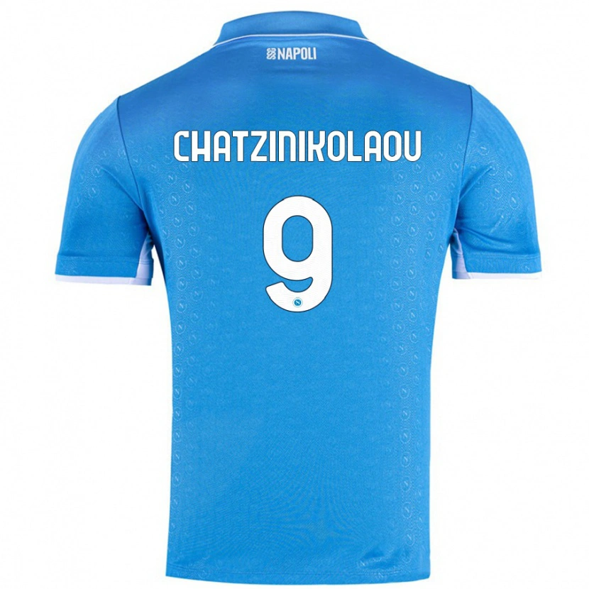 Danxen Kvinder Despoina Chatzinikolaou #9 Himmelblå Hjemmebane Spillertrøjer 2024/25 Trøje T-Shirt