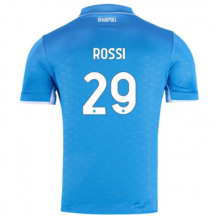 Danxen Kvinder Francesco Rossi #29 Himmelblå Hjemmebane Spillertrøjer 2024/25 Trøje T-Shirt