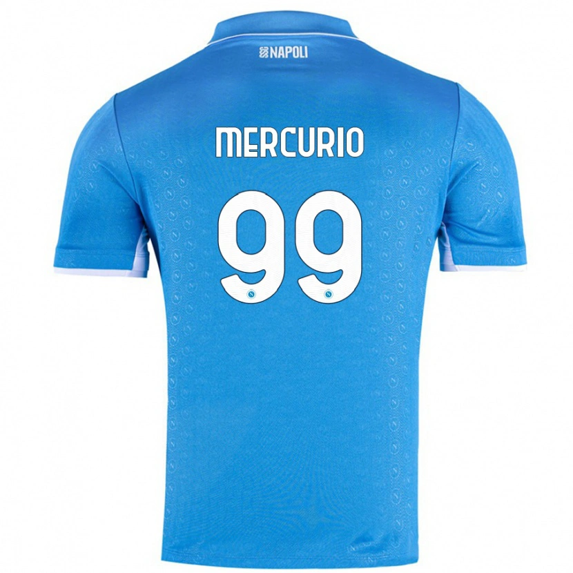 Danxen Kvinder Giovanni Mercurio #99 Himmelblå Hjemmebane Spillertrøjer 2024/25 Trøje T-Shirt