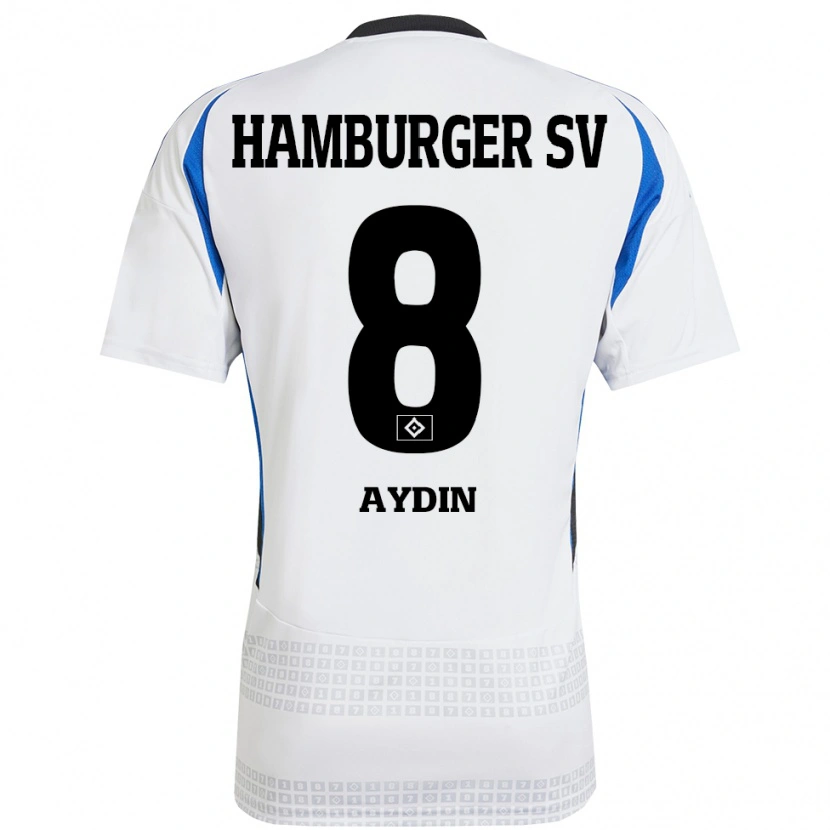 Danxen Kvinder Songül Aydin #8 Hvid Blå Hjemmebane Spillertrøjer 2024/25 Trøje T-Shirt