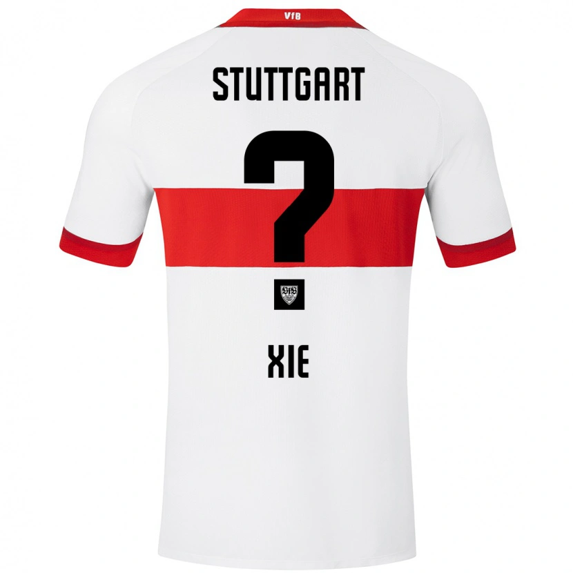 Danxen Kvinder Alexander Xie #0 Hvid Rød Hjemmebane Spillertrøjer 2024/25 Trøje T-Shirt
