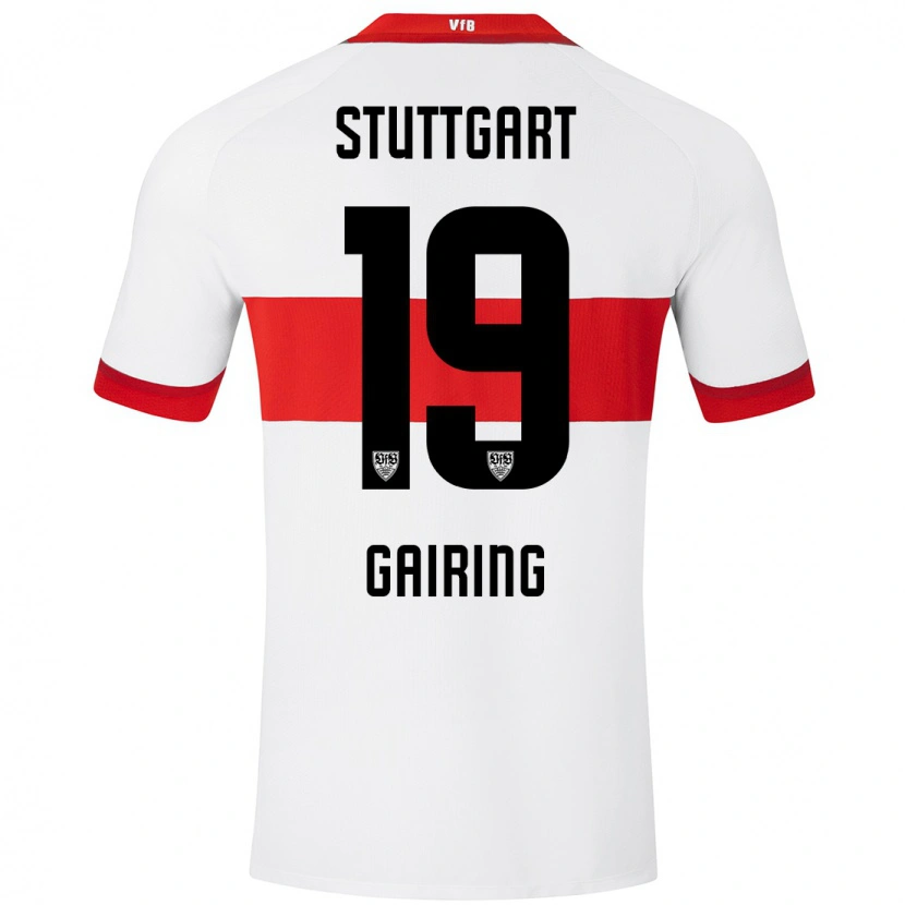 Danxen Kvinder Sophie Gairing #19 Hvid Rød Hjemmebane Spillertrøjer 2024/25 Trøje T-Shirt