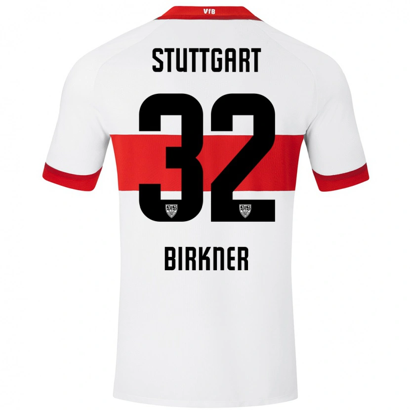 Danxen Kvinder Hanna Birkner #32 Hvid Rød Hjemmebane Spillertrøjer 2024/25 Trøje T-Shirt