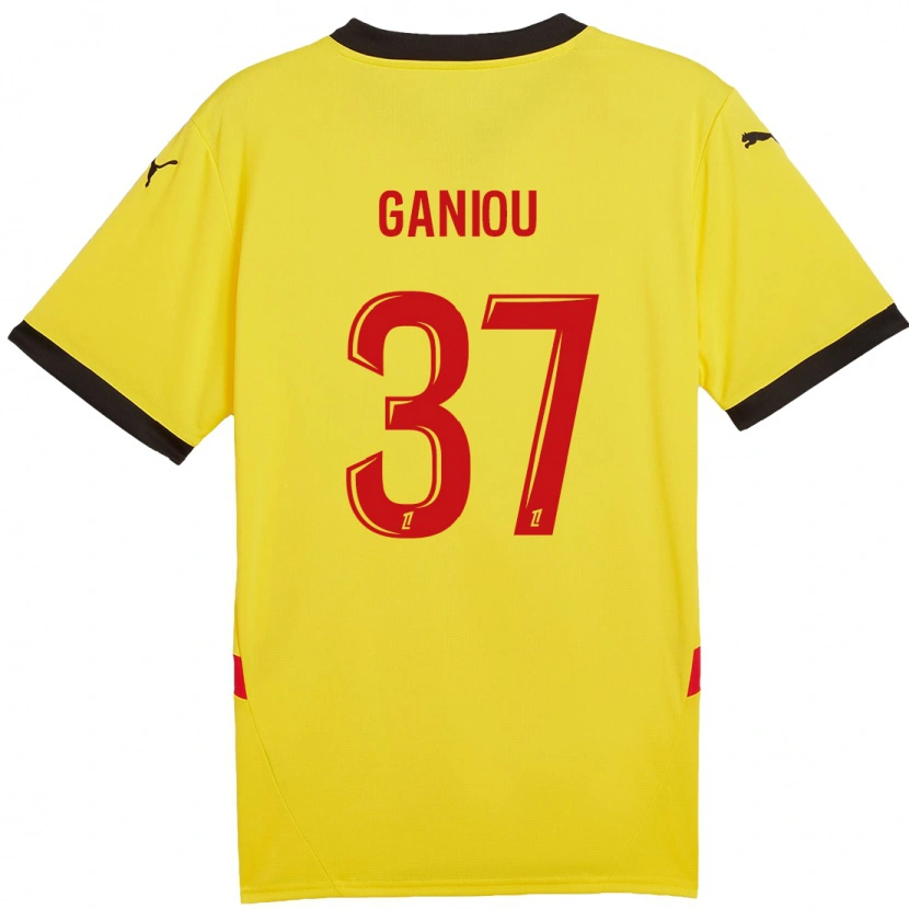 Danxen Kvinder Ismaëlo Ganiou #37 Gul Rød Hjemmebane Spillertrøjer 2024/25 Trøje T-Shirt