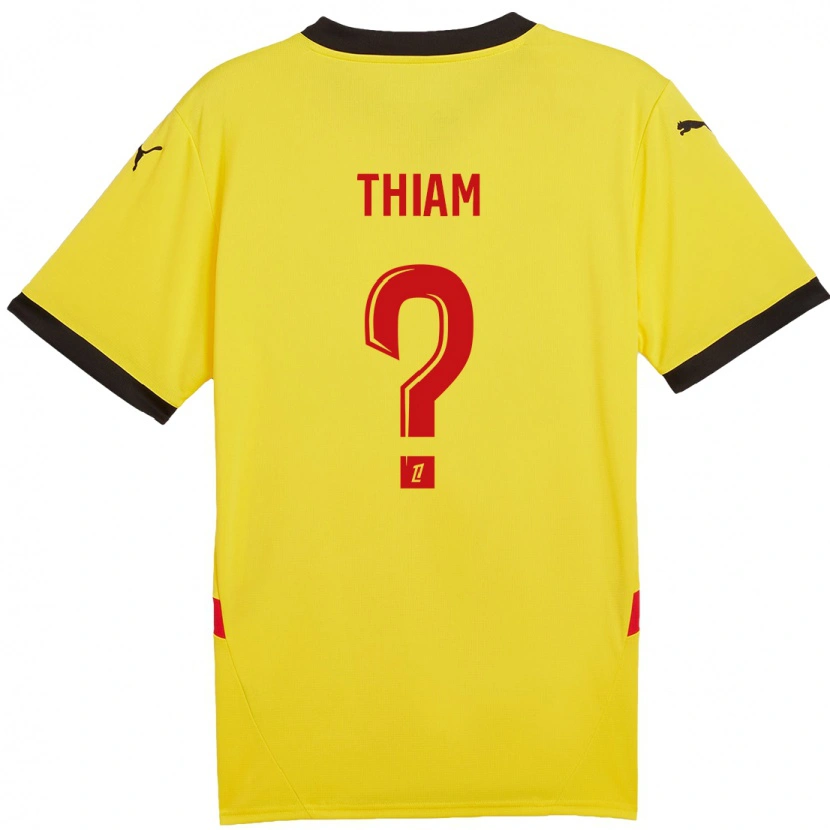 Danxen Kvinder Mamadou Thiam #0 Gul Rød Hjemmebane Spillertrøjer 2024/25 Trøje T-Shirt