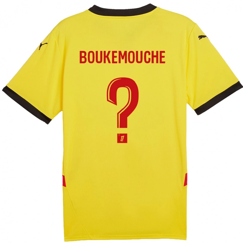 Danxen Kvinder Amine Boukemouche #0 Gul Rød Hjemmebane Spillertrøjer 2024/25 Trøje T-Shirt
